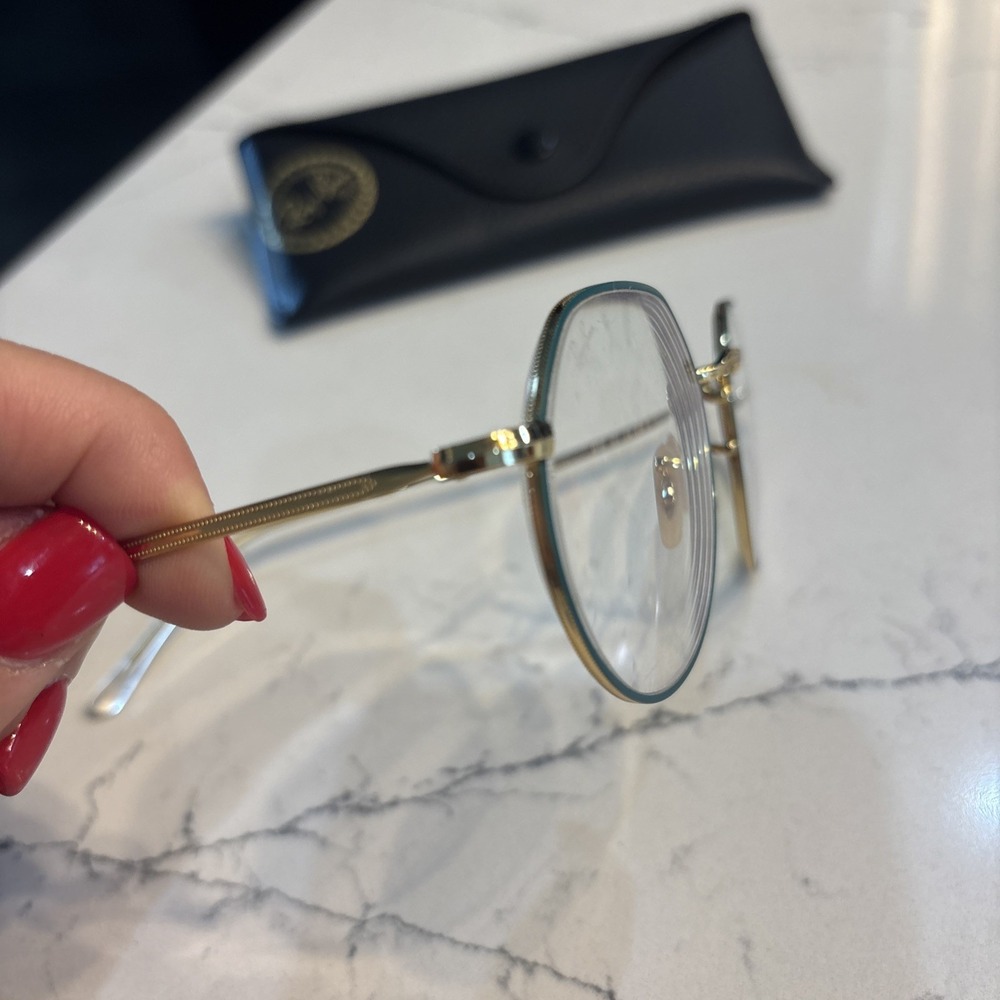Ray-Ban 6465 Jack 3136 51-20-140 Gold Geometric Frame Frame Only - Picture 3 of 4